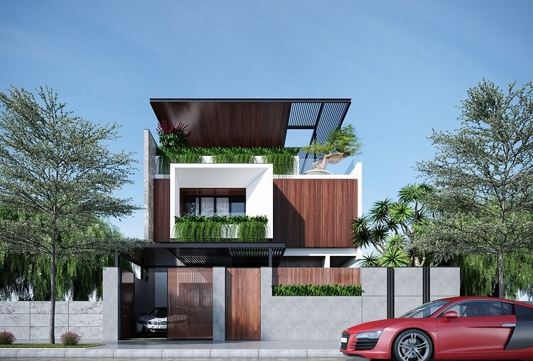 kiến trúc xanh trong thiết kế nhà ở hiện đại 